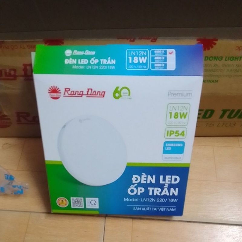 Đèn ốp trần led D LN12L 220/18W RĐ