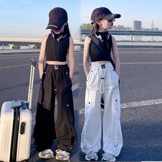 Quần Jogger Unisex Có Dây, Quần Túi Hộp cho bé Trai Bé gái 15-36kg < 1m40