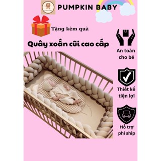 Quây xoắn cũi cho bé,quây xoắn cho bé, quây xoắn cũi, quây sam sợi to cho nôi cũi của bé