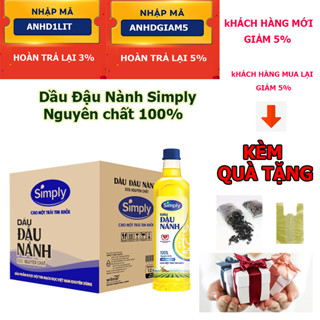Dầu Ăn Simply 1L có quà tặng + kèm voucher giảm giá