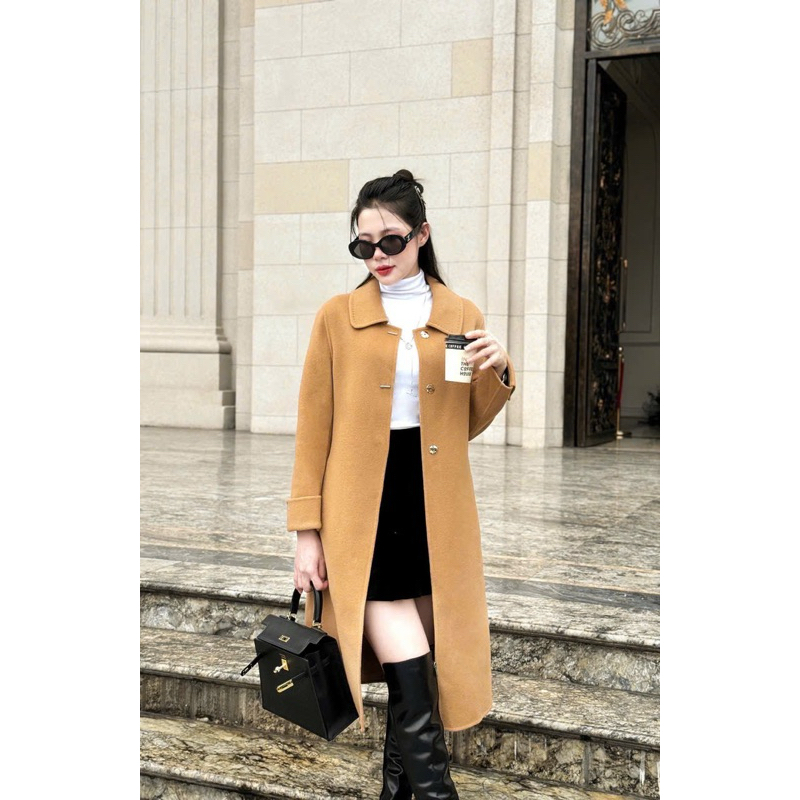 Áo khoác dạ ép lông cừu cao cấp