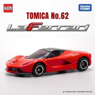 Xe mô hình Tomica Ferrari No.62 LaFerrari 101840 Fullbox Chính Hãng Takara Tomy - Victoys