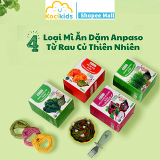  Mì rau củ Ăn dặm Organic Anpaso bổ sung Vitamin chất sơ hỗ trợ tiêu hóa cho bé gói 120g 
