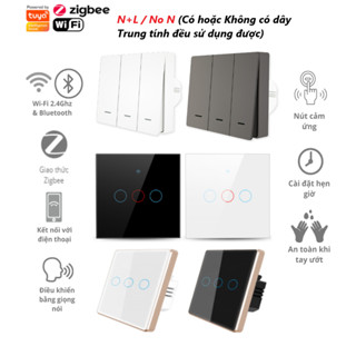 Công tắc thông minh Tuya / Smartlife - Wifi / Zigbee - Cảm ứng / Nút cơ