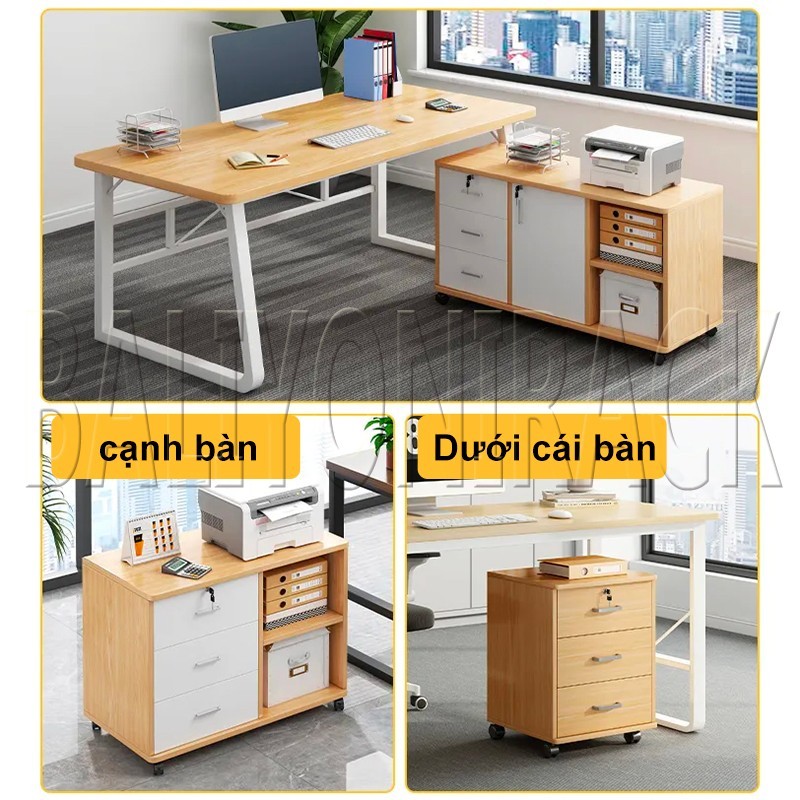 Bali Tủ Hồ Sơ Văn Phòng Đa Năng Tủ Hộc Ngăn Kéo Gỗ Có Bánh Xe Di 3 Ngăn 1 Ngăn Khóa Phong Cách Hiện Đại | BigBuy360 - bigbuy360.vn