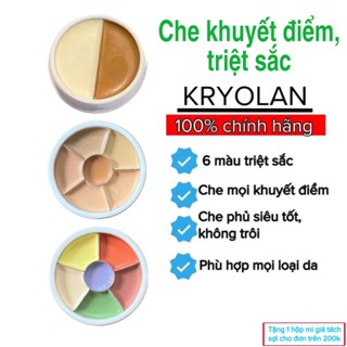 Kem che khuyết điểm triệt sắc và nude KRYOLAN 6 ô mini che mọi khuyết điểm
