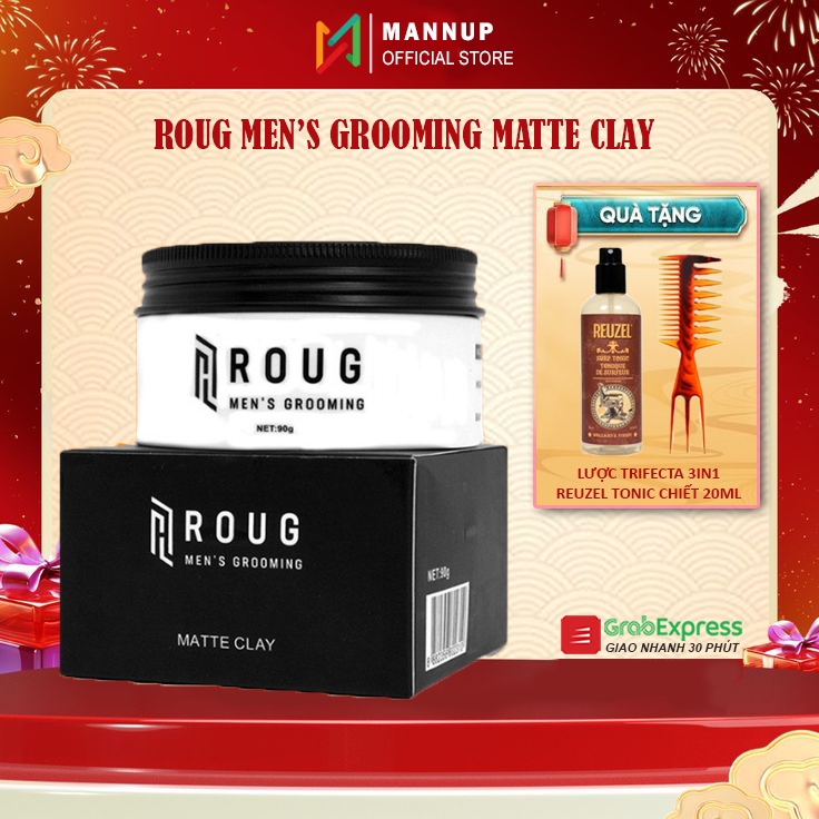 Sáp Vuốt Tóc Roug Matte Clay 90g