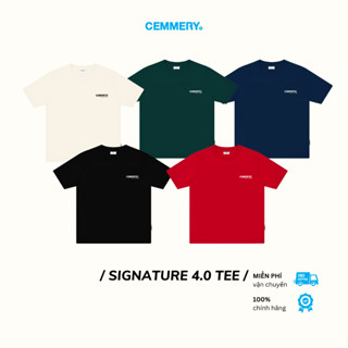 Áo Thun CEMMERY Local Brand Chính Hãng Signature 4.0 Unisex Vải Cotton 2 Chiều Hình In Form Oversize 5 Màu