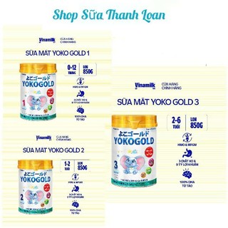Combo 2 lon sữa bột vinamilk yokogold 1/ 2 / 3 350g/ 850g.