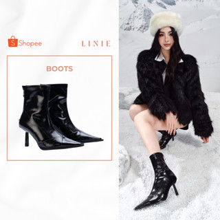 Giày Boot Nữ Cổ Thấp Mũi Nhọn Đế Nhọn 7cm Cá Tính Phóng Khoáng || LINIE Infi Ankle Boots 515-1