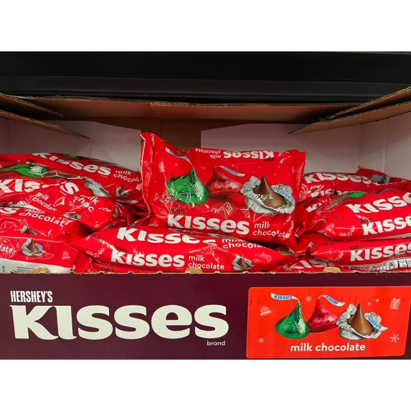 [NEW DATE : 09/2026] ❤️🍫🎄🔔🎁❄️🎅🏻🤍 SOCOLA Ú SỮA GIÁNH SINH CỦA MỸ HERSHEY’S KISSES MILK CHOCOLATE GÓI 