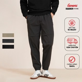 Quần jogger GENEROS thể thao nam vải gió cao cấp, cạp chun linh hoạt vận động thoải mái 020124352MF