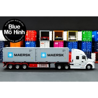 Mô hình thùng container xe đầu kéo 1:24