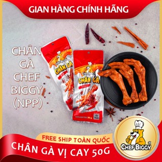 [ MỚI ] Chân Gà Chef Biggy Vị Cay, Vị Mật Ong - Gói 1 Chân To (50g) - Hàng Chính Hãng, Sản Xuất Tại Việt Nam