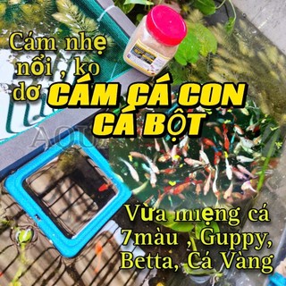 ( TRẠI DÙNG ) Cám AQUA  - Thức ăn cho Cá Con,Cá Bột Betta 7 màu🐣