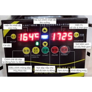 Máy dập cốc trà sữa tự động Fest RC995S - BH 12 tháng