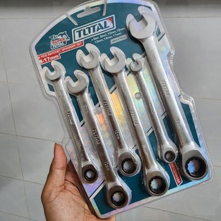  8-17mm Bộ cờ lê vòng miệng tự động 6 chi tiết Total THT102RK566 K 