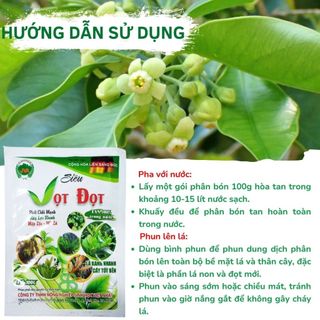 Phân Bón Lá Siêu Vọt Đọt , Cung Cấp Dinh Dưỡng Nhanh, Tăng Trưởng Mạnh - Gói 100G