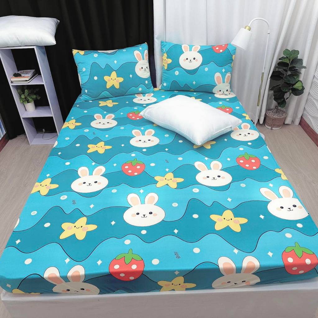Ga/drap thun lạnh Hàn Quốc size nệm 20-25cm(không áo gối)