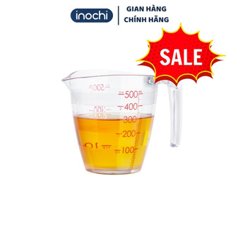 Cốc ly đong ml định lượng inochi, ca đong chia vạch 200ml, 500ml  chuẩn tiện lợi