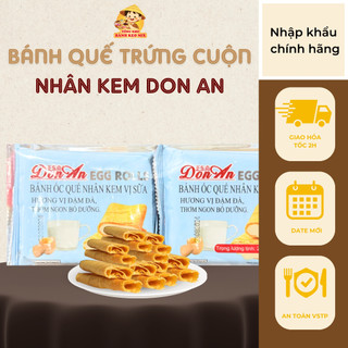Bánh quế trứng cuộn nhân kem DONAN thanh dài nhân kem đủ 4 vị, bánh nhập khẩu, tổng kho bánh kẹo mix vị