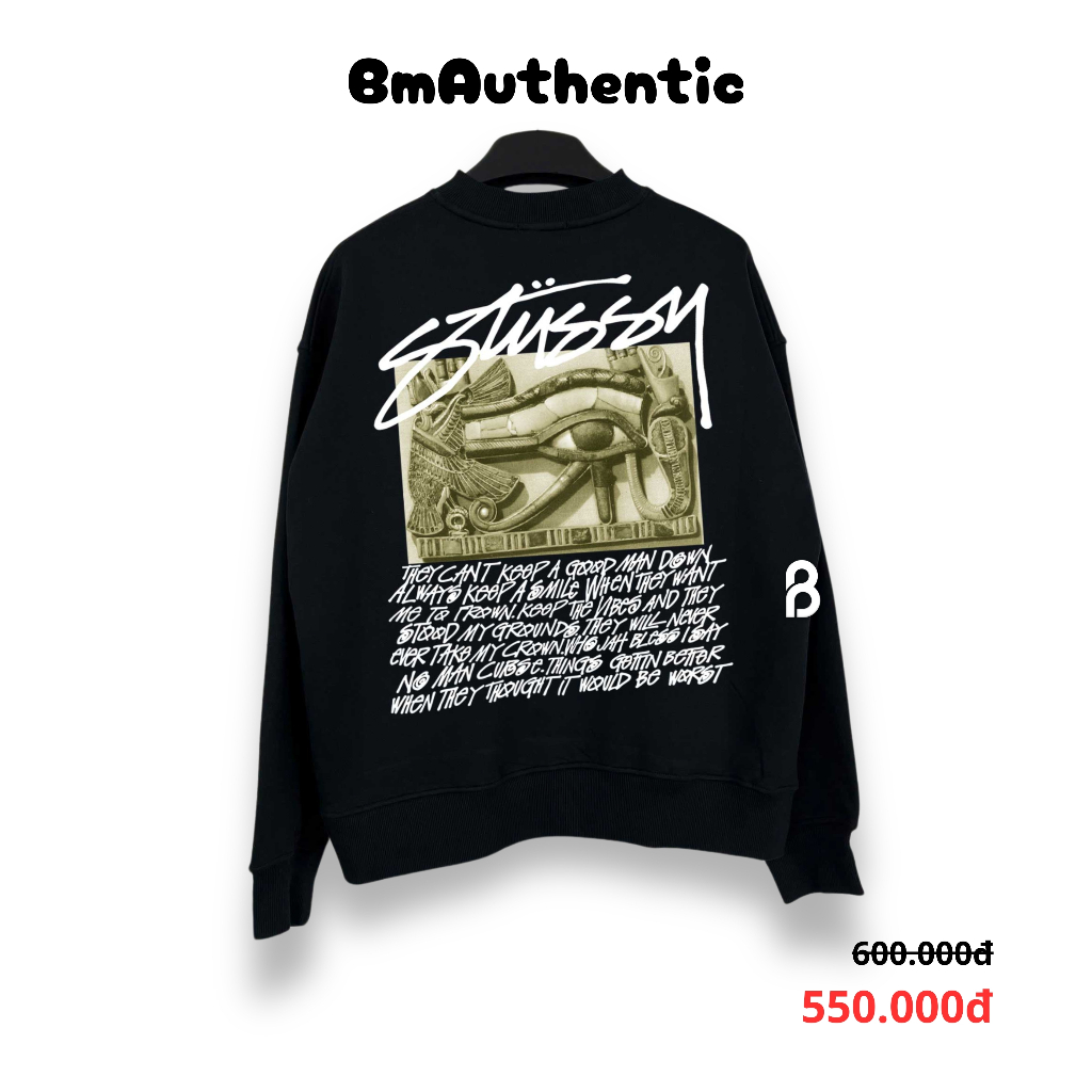 [HIGH QUALITY] Áo Sweater Stussy Visionary Art - BM Authentic