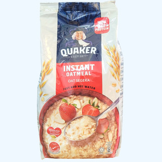  QUAKER -- TÚI LỚN 1 Kg -- YẾN MẠCH NGUYÊN CHẤT ĂN LIỀN SX MALAYSIA Instant Oatmeal  HALAL  
