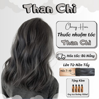 Thuốc Nhuộm Tóc Màu Than Chì Thuốc nhuộm Tóc chính hãng tặng kèm Oxy + Bao Tay, Cherry_Hair.Cherry Hair