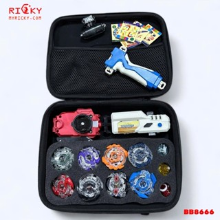 Bộ 4 Con quay BeyBlade + 2 Tay phóng + Sàn đấu - Con quay vòng xoay thần tốc