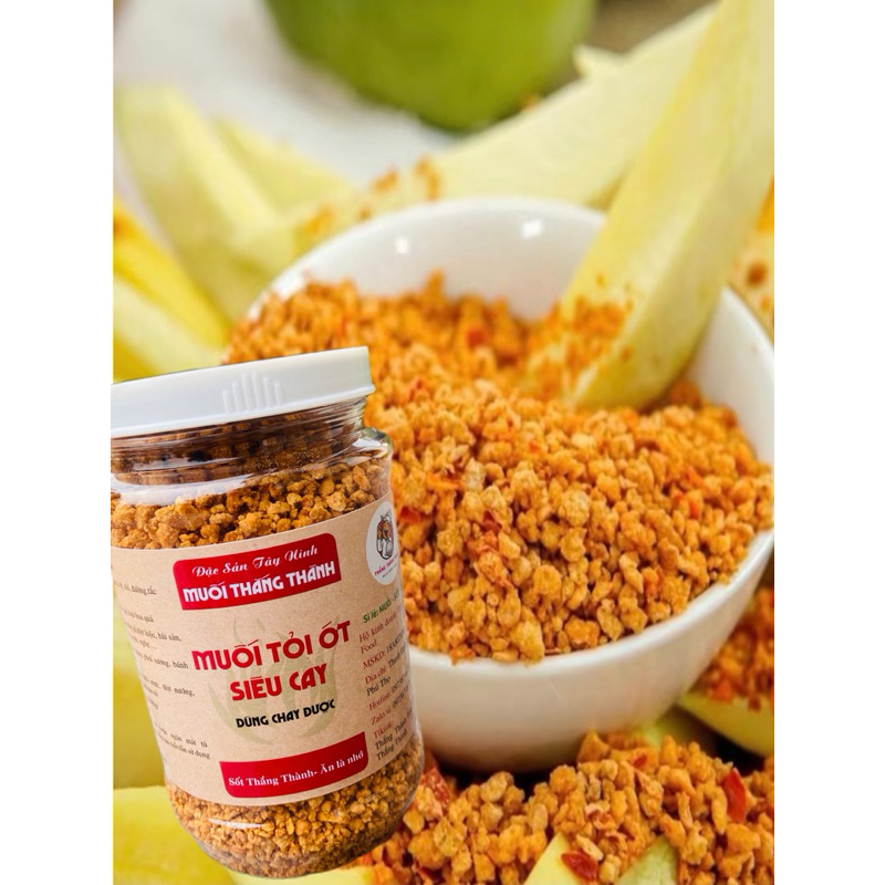 [Ưu đãi] Muối Tây Ninh Tỏi Ớt Hạt To,Muối Thắng Thành Food,muối chú hải tỏi ớt,sốt chú hải,gia vị ch