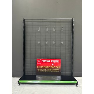 Kệ siêu thị đơn MÀU ĐEN ( Cao 1m5 x Dài 1m2 x 1 2 3 4 tầng ) tặng kèm nẹp nhựa.