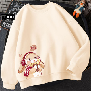 Áo Sweater Sweet Rabbit Nam Nữ By JOLI Unisex Chất Nỉ Lót Bông Form Rộng J Joli Trendy