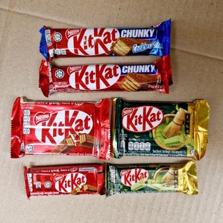 Bánh Xốp Phủ Socola Sữa Nestle 'KitKat Socola / trà xanhChunky 17g