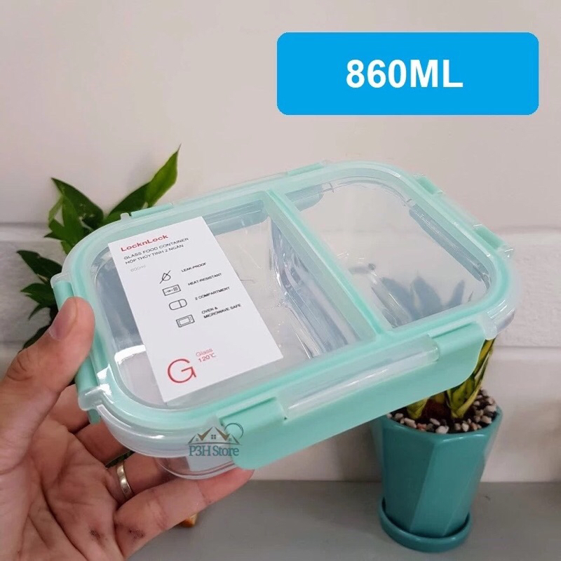 Hộp đựng cơm 2 ngăn lock 860ml