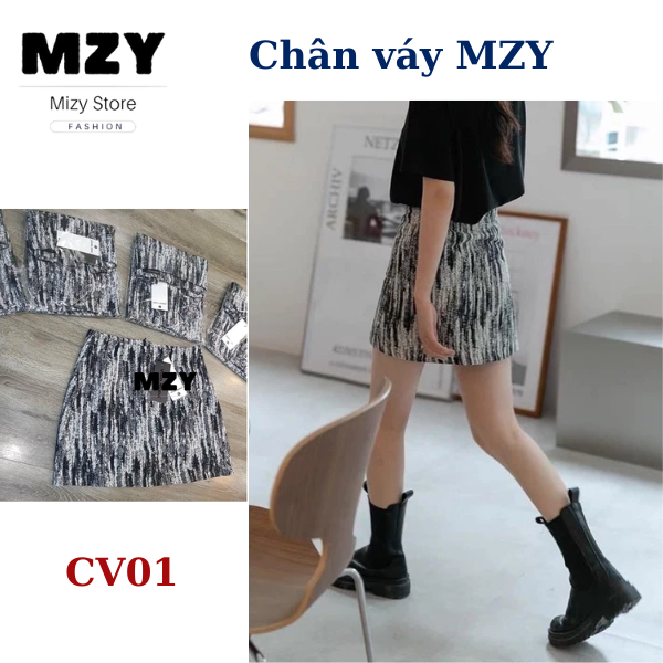 Váy màu loang MZY - CV01 (có quần bên trong màu đen mặc an toàn, phối nhiều kiểu. Chất liệu cao cấp.
