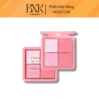 Bảng Phấn Má Hồng 4 Ô HOLD LIVE Bền Màu Lâu Trôi BXK COSMETICS