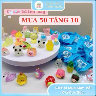   Dạ quang  Sét 50 20 túi mù mini mẫu dạ quang túi kẹo bóc quà bí mật mẫu dạ quang blind bag kẹo bóc quà test nhân phẩm 