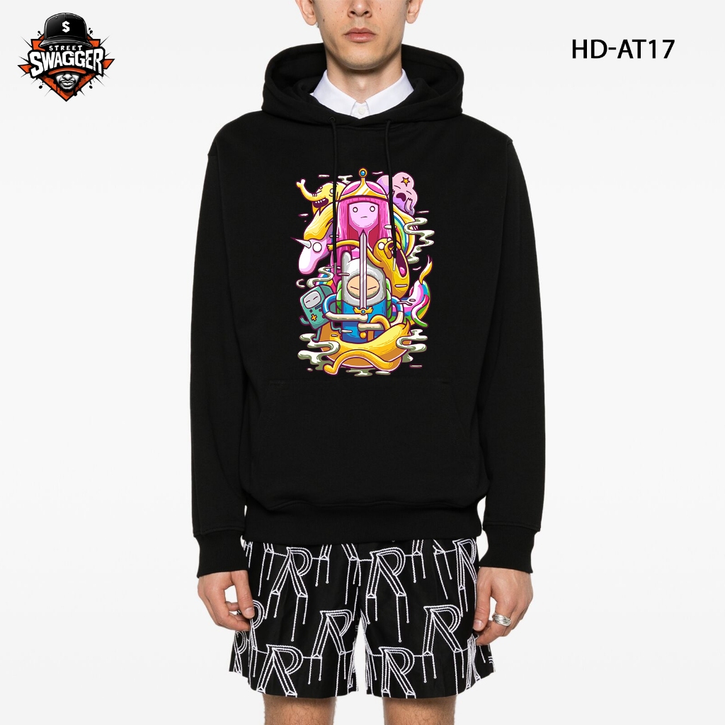 Áo nỉ lông cáo hoodie Street Swagger, Áo hoạt hình Adventure Time, áo Jake HD-AT17