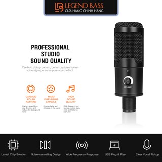 Mic Thu Âm Direction DC-318 Micro Thu Âm Có Dây Hạn Chế Tiếng Ồn Mic USB Dùng Cho Máy Tính PC Laptop