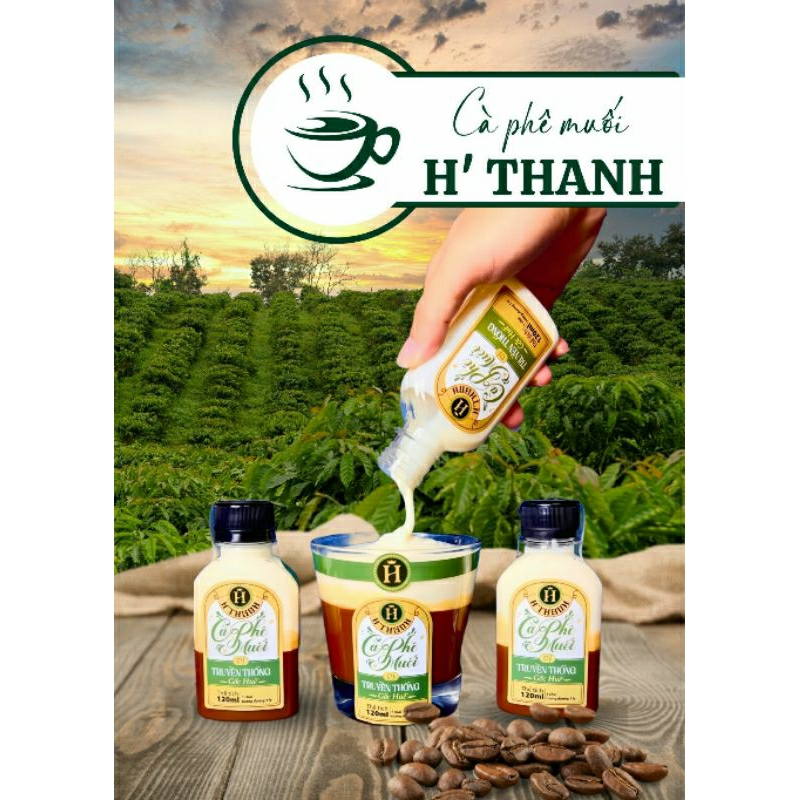 Cafe muối đóng chai