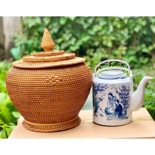  Giỏ Ủ Ấm Tích Mây Đan Tay Bằng Dây Mây Xịn Hàng Xuất Khẩu Đan Từ Nghệ Nhân Làng Nghề Mây Tre Đan 
