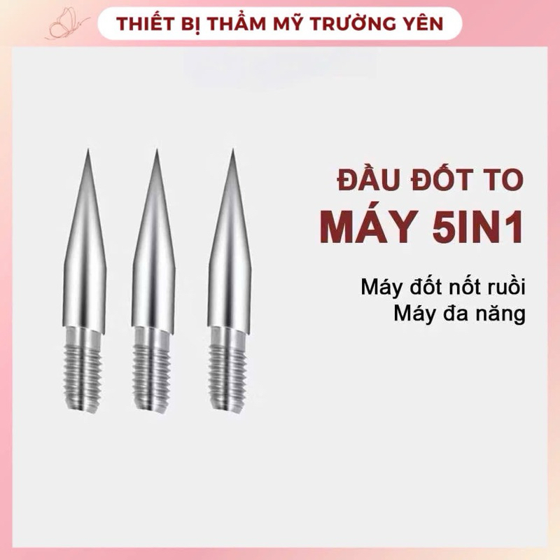 Combo 5 Đầu kim to đốt nốt ruồi, lắp máy 5in1, máy đốt mini...