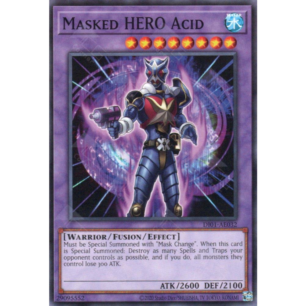 [ AE ][ Zare Yugioh ] Lá bài thẻ bài DI01-AE032 - Masked HERO Acid