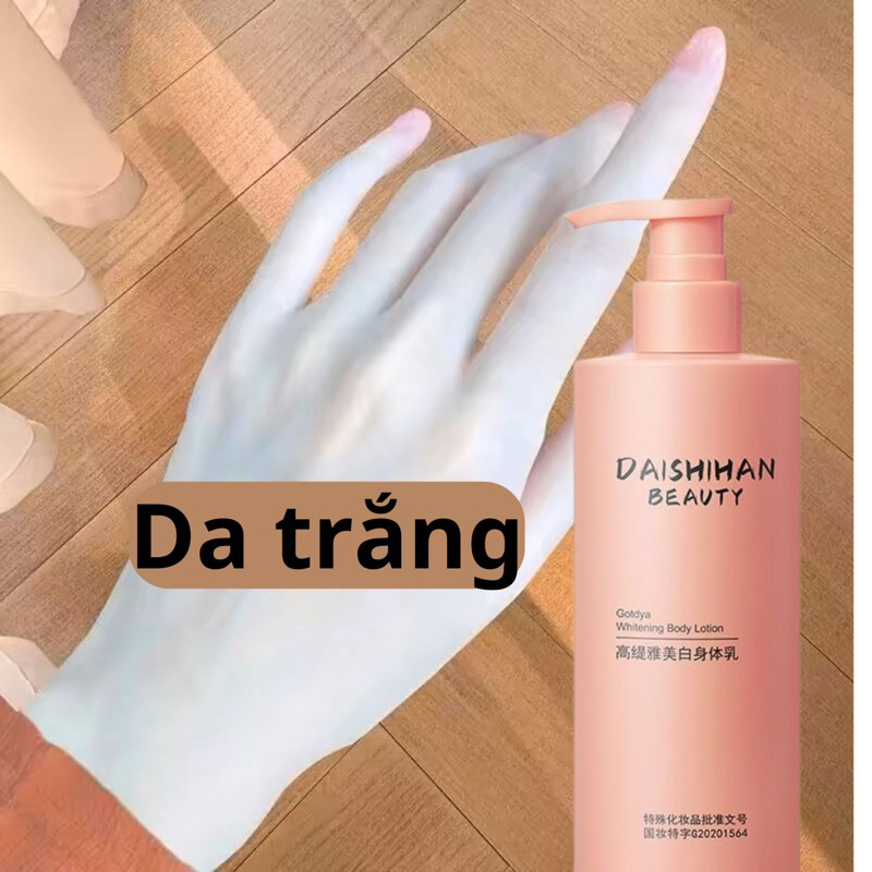 Kem Dưỡng Trắng Lotion Trắng Da Toàn Thân,Loại Bỏ Da Đen Vàng Đốm Nâu DAISHIHAN-Da Trắng Hồng, KhÔng Bết Rít, Không Nhờn