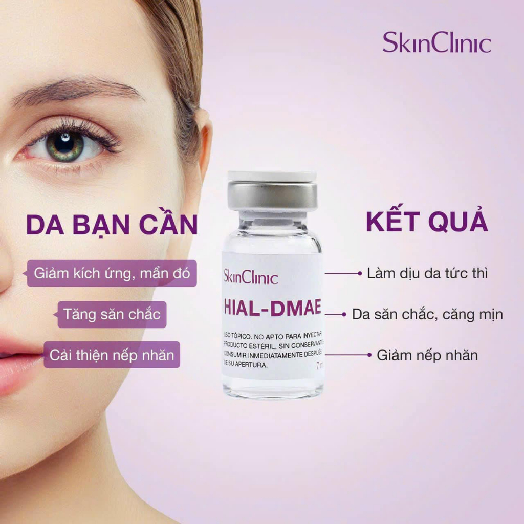 Tinh Chất SkinClinic HIAL-DMAE 1 Lọ 7ml - Giúp Săn Chắc da, Giảm chảy xệ