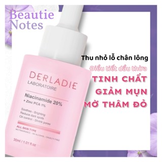 Serum Niacinamide Giảm Mụn Mờ Thâm Đỏ Thu Nhỏ LCL Derladie Laboratoire Pore Tightening Ampoule