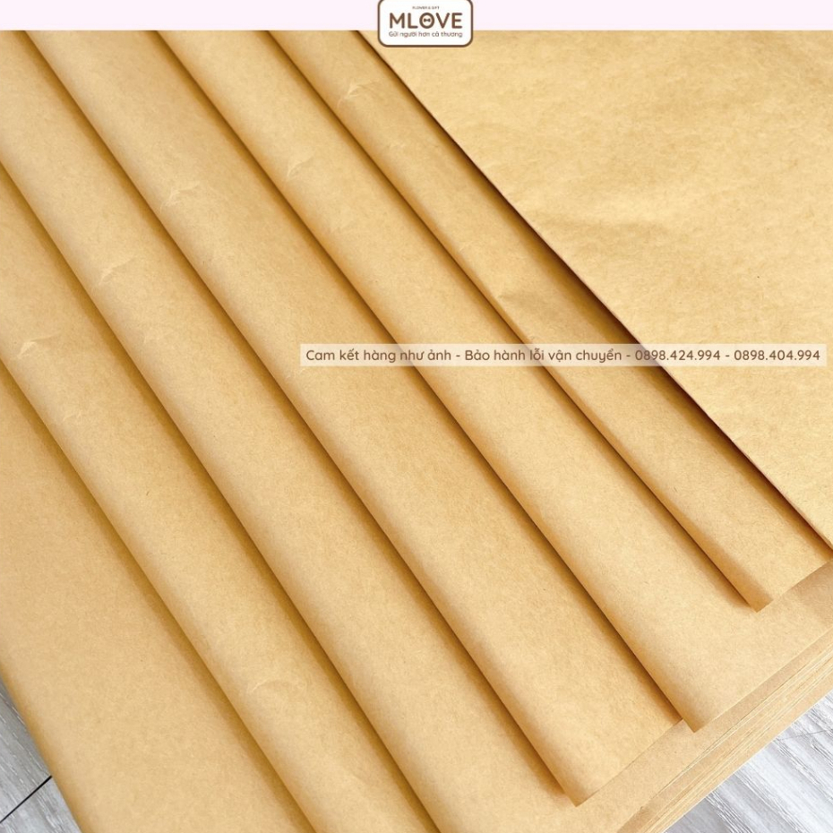 Giấy kraft gói quà - giấy kraft gói hoa giấy xi măng gói hàng vintage