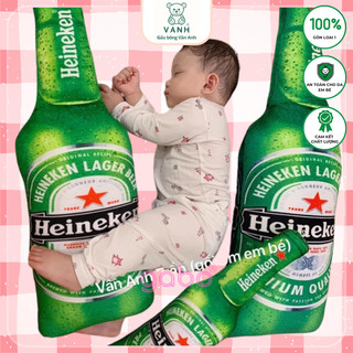  Gấu Bông 3D hình Chai Bia Heniken bia tiger quà tặng sinh nhật bạn trai gối ôm cho bé gối ôm dài hình thú cute K3T4 