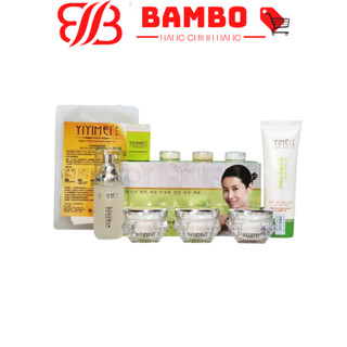   CHÍNH HÃNG  Bộ Mỹ Phẩm Yiyimei 5in1 Kem Dưỡng Trắng Da Xóa Mờ Sạm Nám Tàn Nhang 