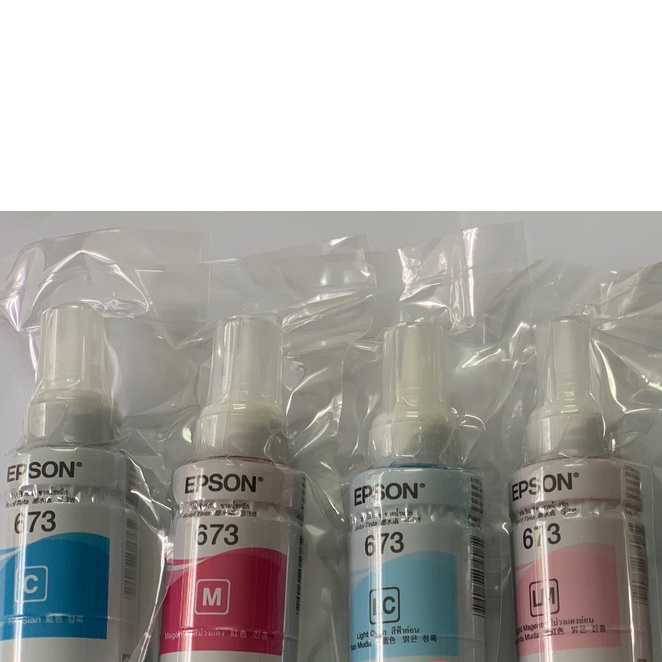 Mực epson 673 đen(BK) và màu tháo máy epson L800/ L805 /L1800. L850 6 màu rời 70ml/1 màu